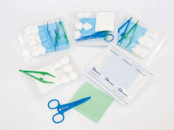 Sterile dressing set