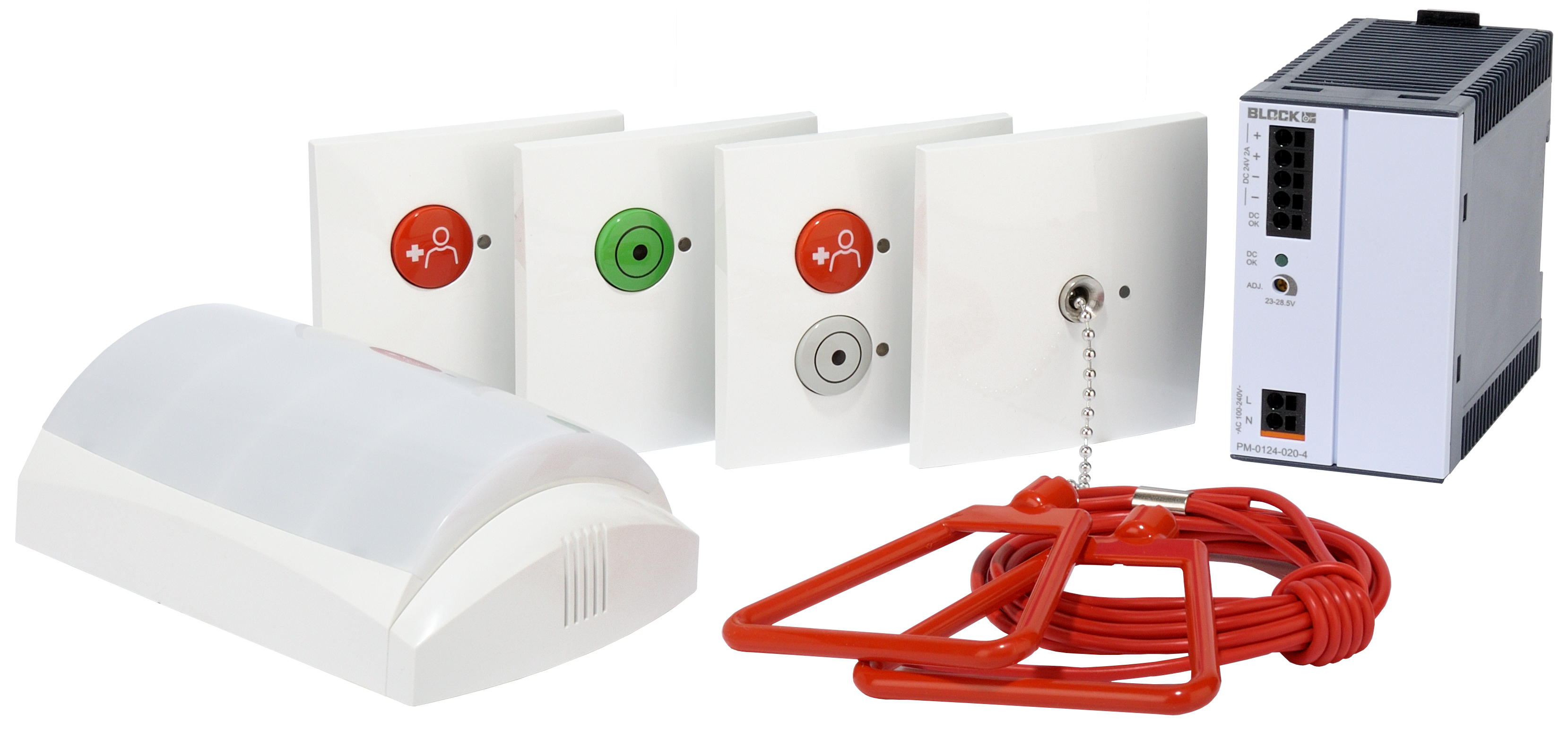 Sistema di chiamata di emergenza per WC