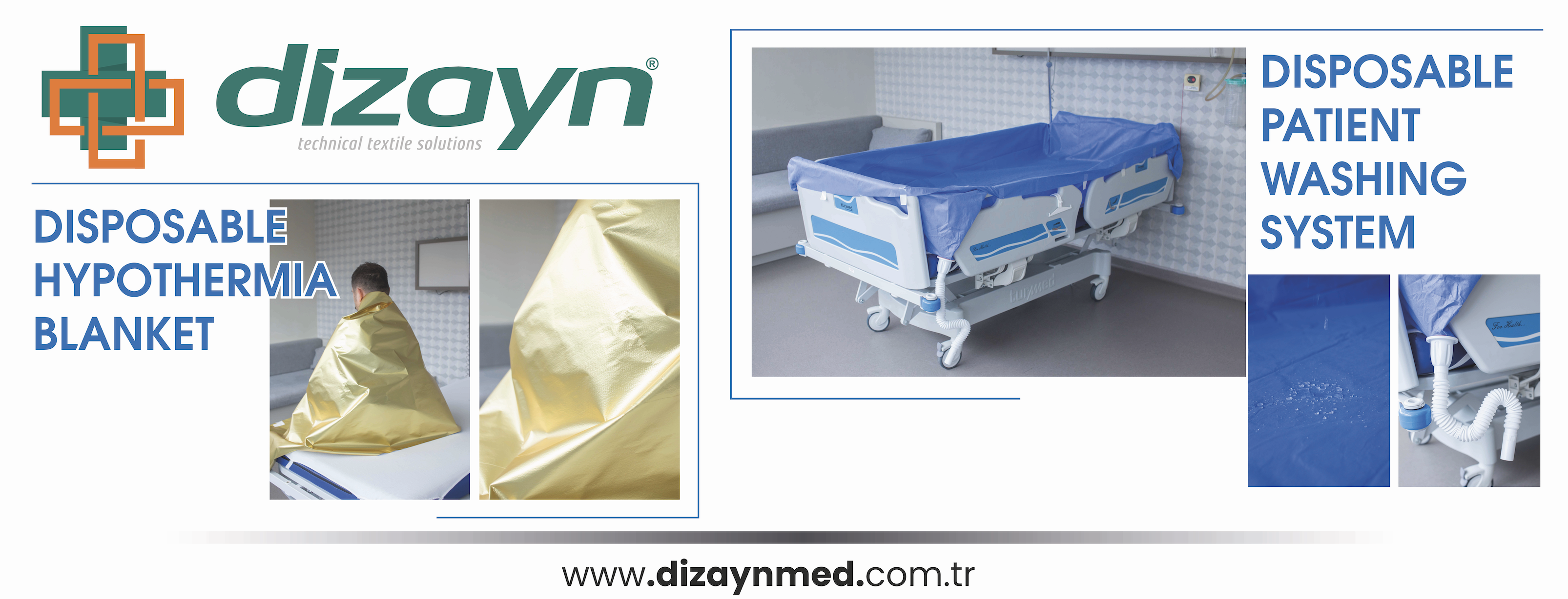 Hypotermia Blanket - Dispoable Patient washing system