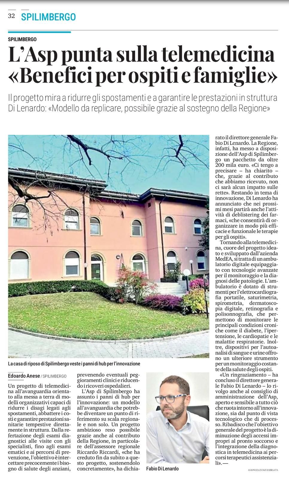 Telemedicina per gli anziani